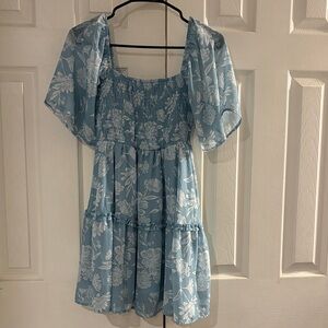 Justify Blue Floral Dress Size Large